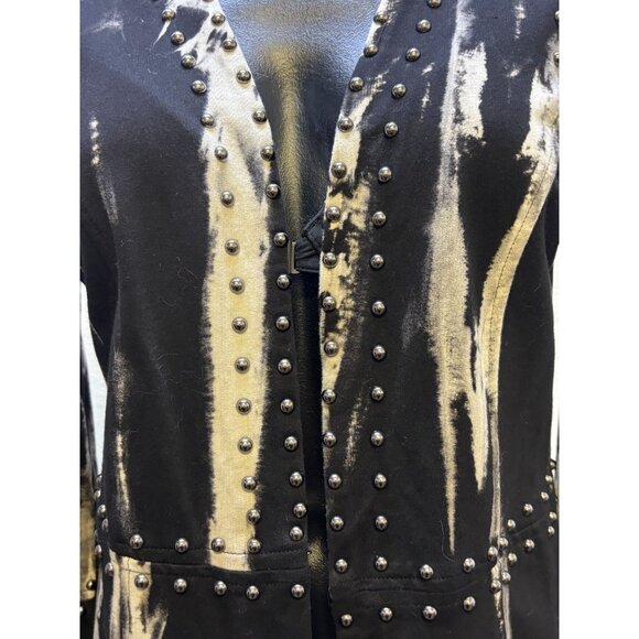 Porter Collective Tye-Dye Studded Long Sleeve Jacket M - Picture 5 of 7